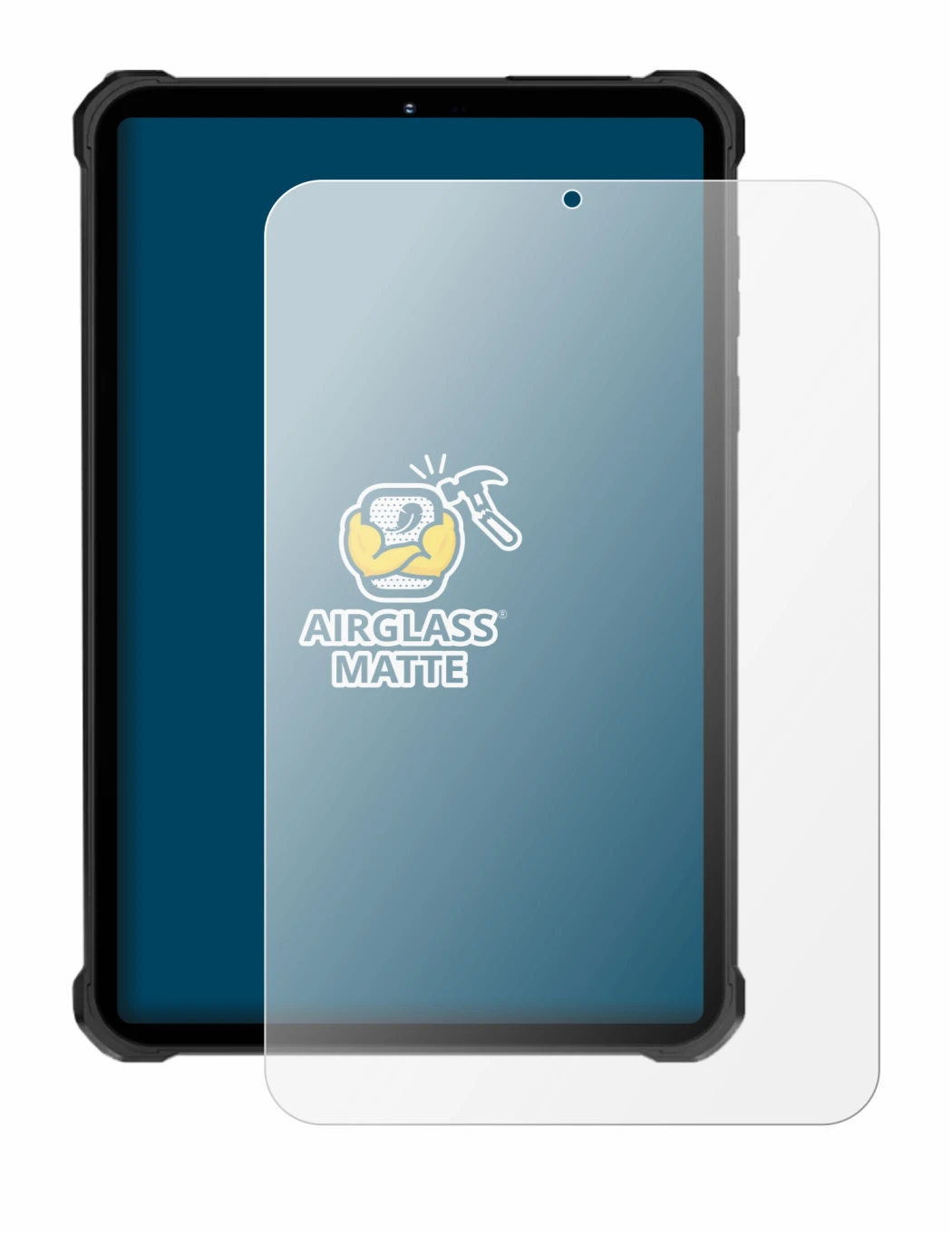 Image de l'appareil Oukitel RT11 avec une grande variété de protections d'écran.