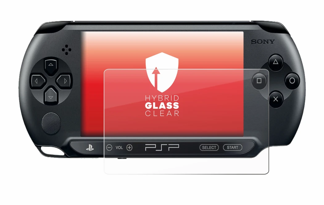 Image de l'appareil Sony PSP 1004 avec une grande variété de protections d'écran.