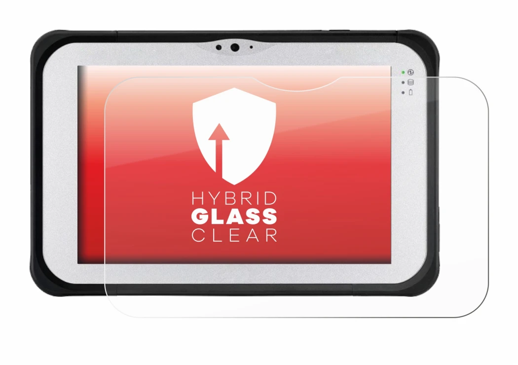 Image de l'appareil Panasonic Toughpad FZ-M1 avec une grande variété de protections d'écran.