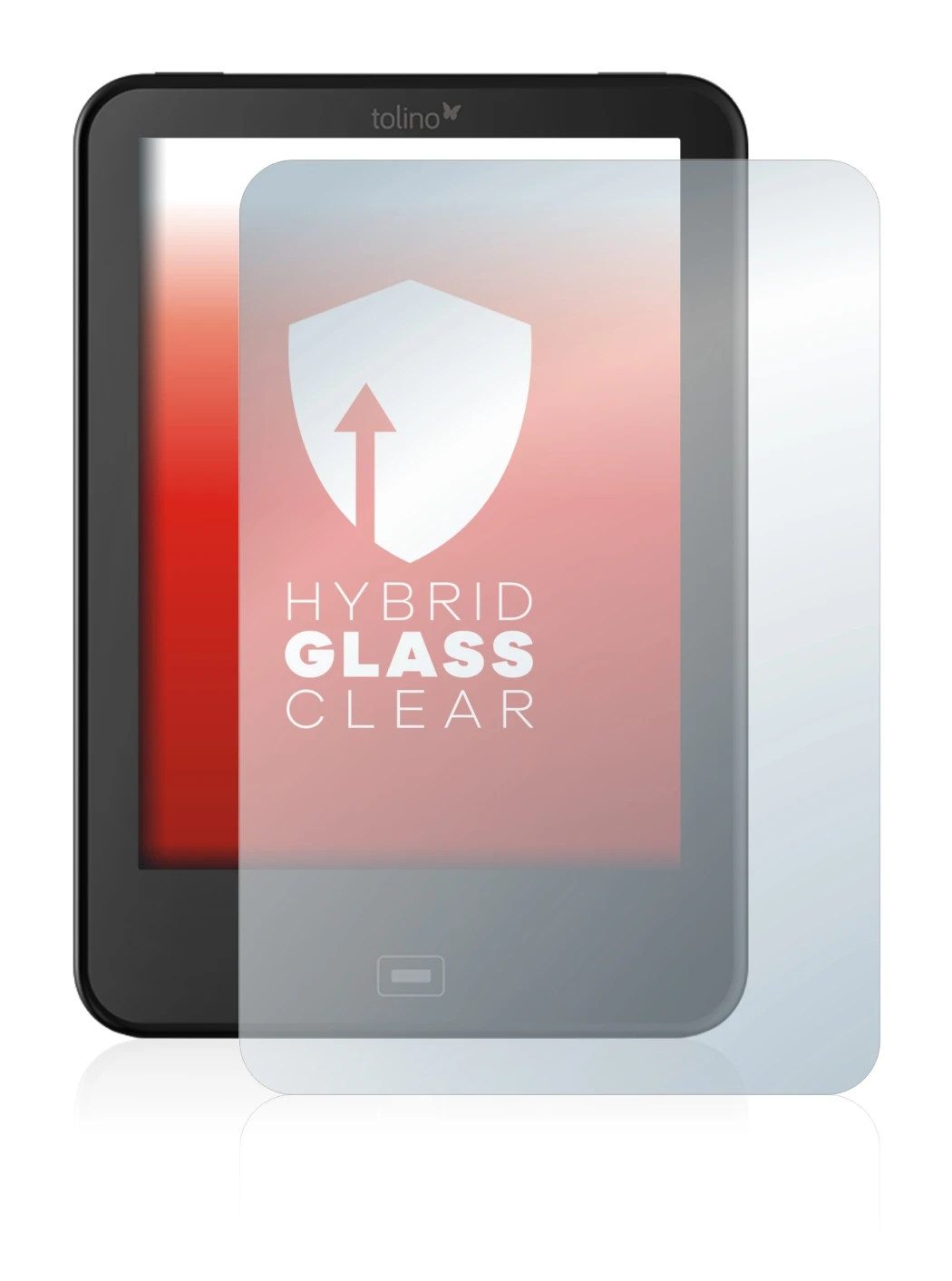 Image de l'appareil Tolino Vision 3 HD avec une grande variété de protections d'écran.