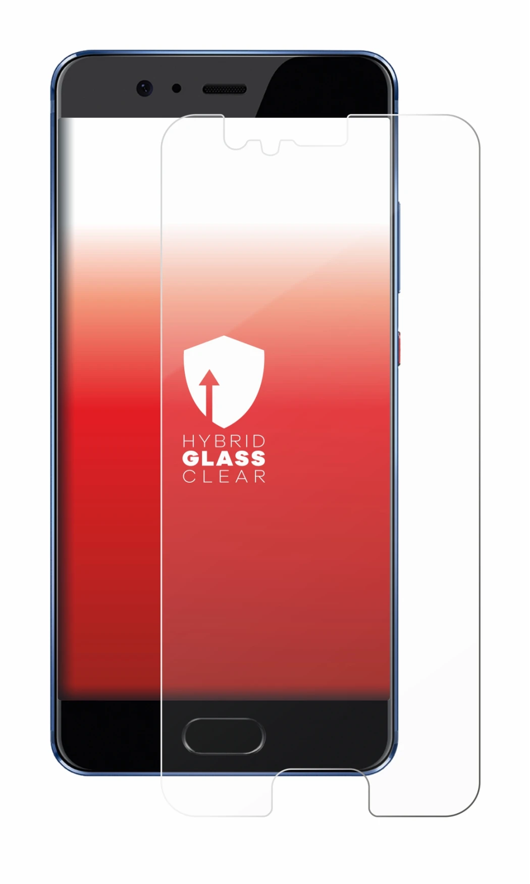 Image de l'appareil Huawei P10 avec une grande variété de protections d'écran.