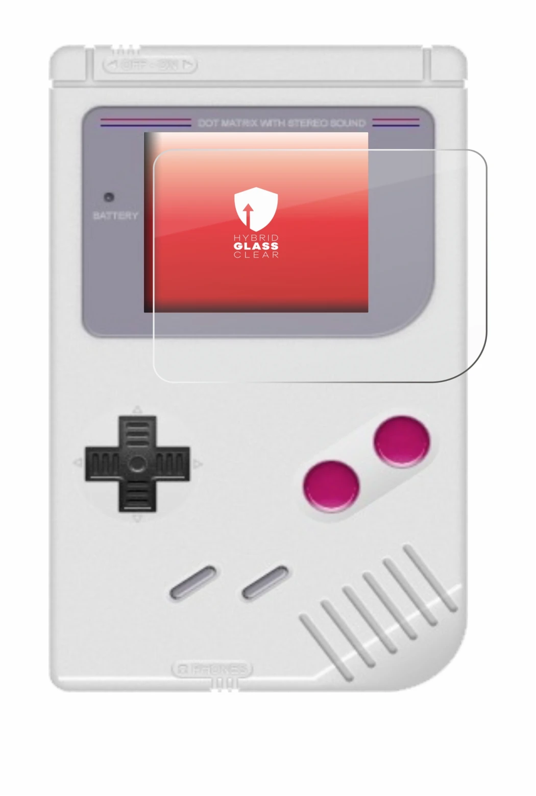 Image de l'appareil Nintendo Gameboy (1989) avec une grande variété de protections d'écran.