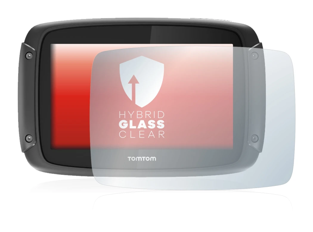 Image de l'appareil TomTom Rider 450 avec une grande variété de protections d'écran.