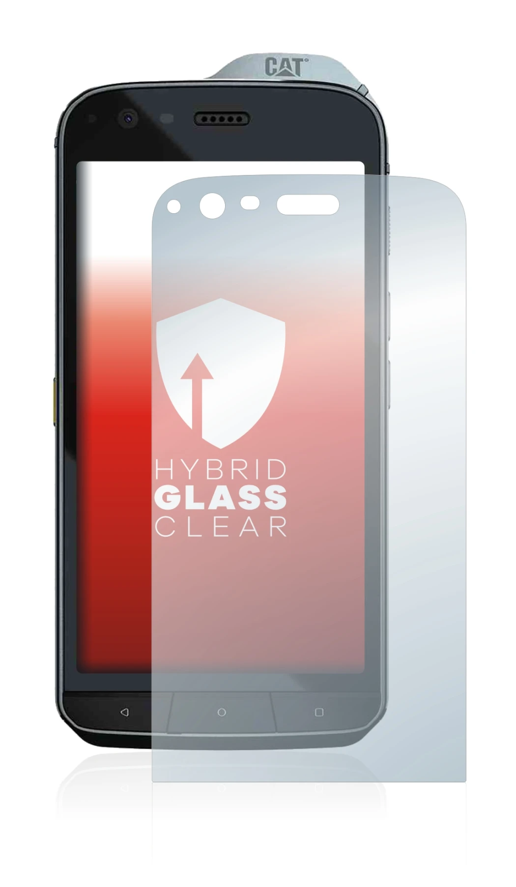 Image de l'appareil Caterpillar Cat S61 avec une grande variété de protections d'écran.