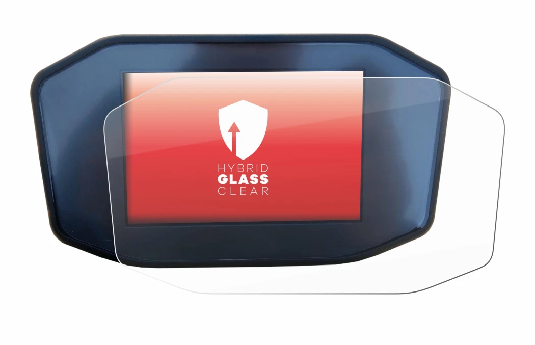 Image de l'appareil KTM 1290 Super Duke R avec une grande variété de protections d'écran.