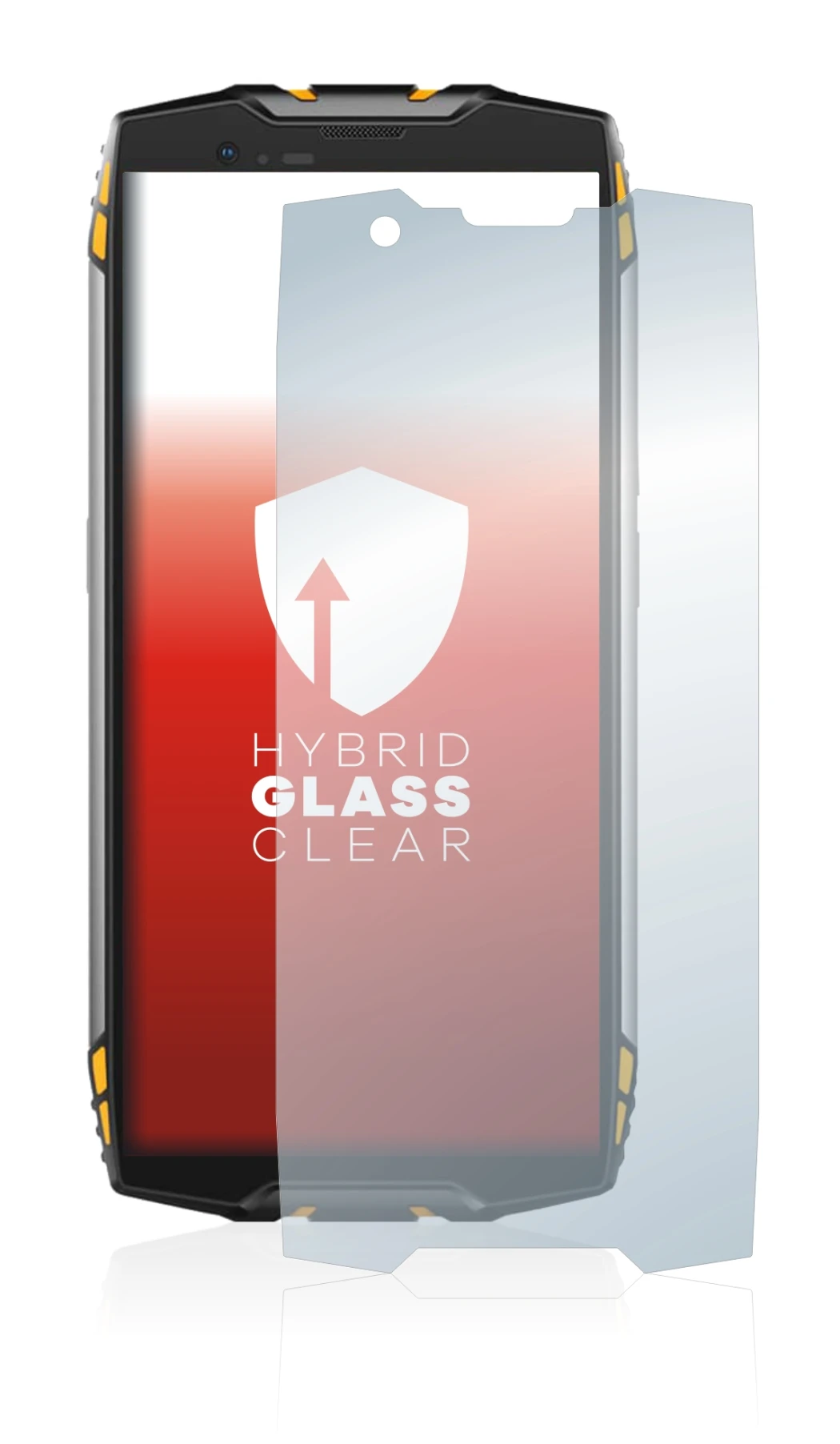 Image de l'appareil Blackview BV6800 Pro avec une grande variété de protections d'écran.