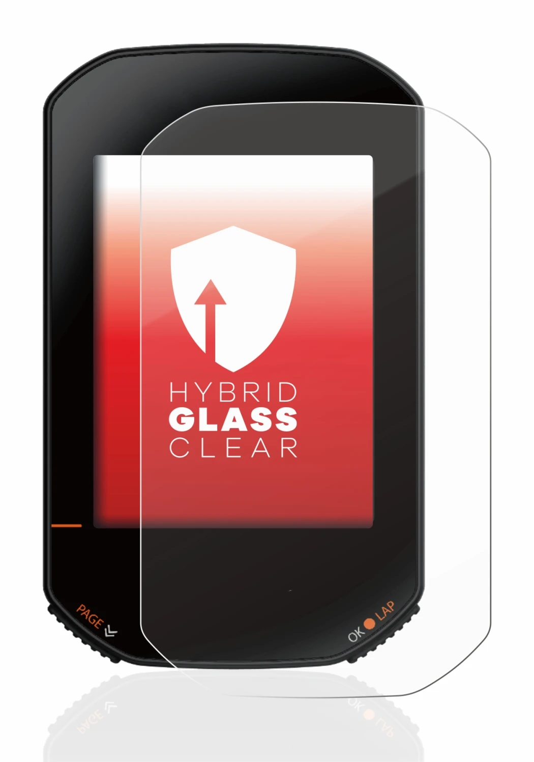 Image de l'appareil Bryton Rider 420 avec une grande variété de protections d'écran.