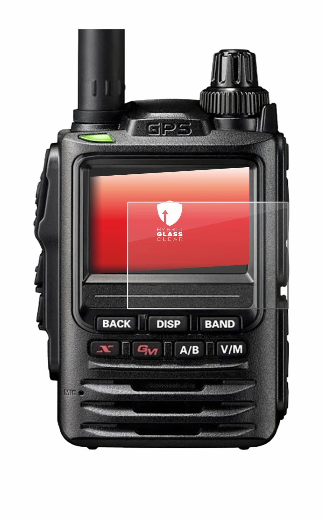 Image de l'appareil Yaesu FT-3D avec une grande variété de protections d'écran.