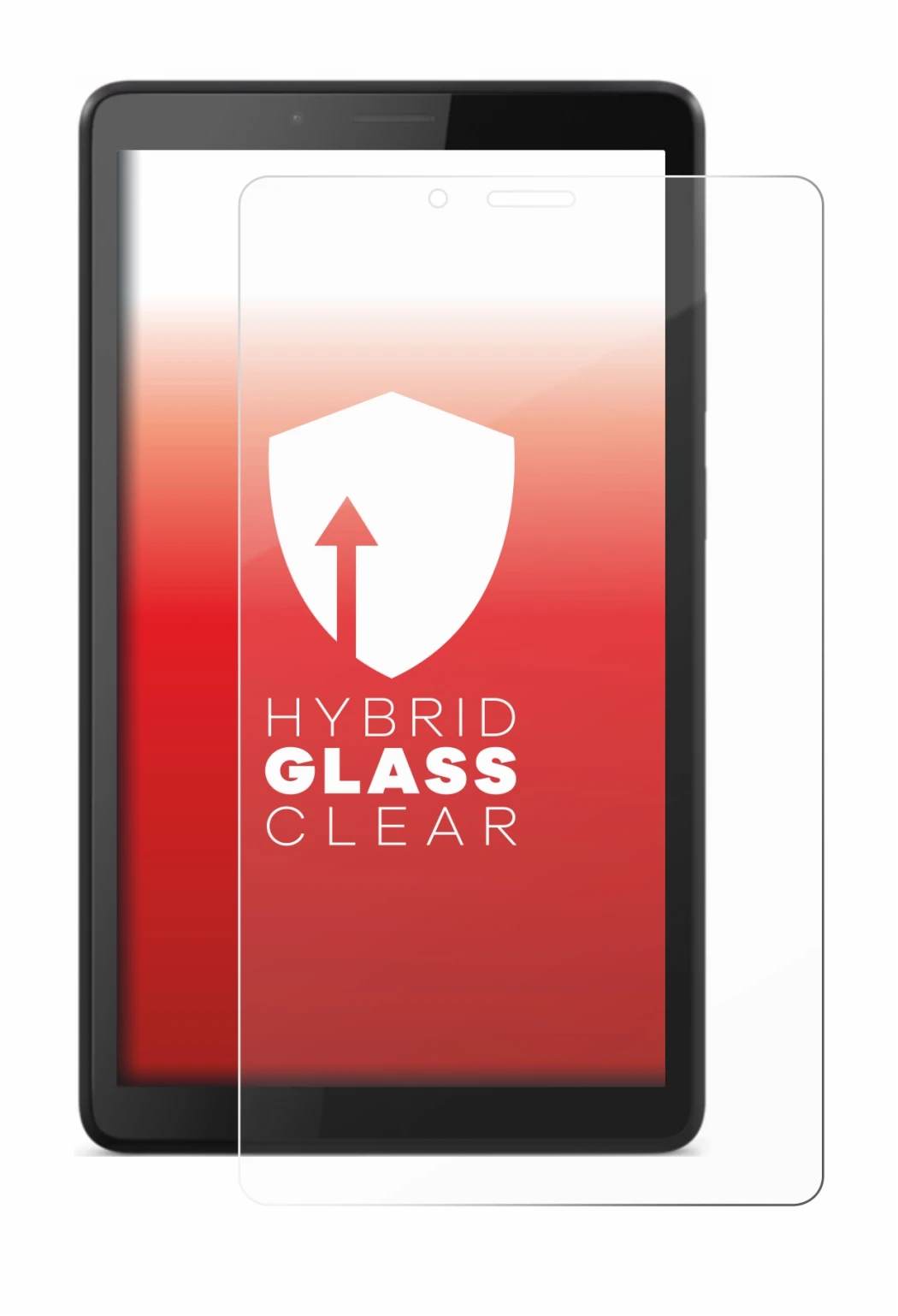 Image de l'appareil Lenovo Tab M7 avec une grande variété de protections d'écran.