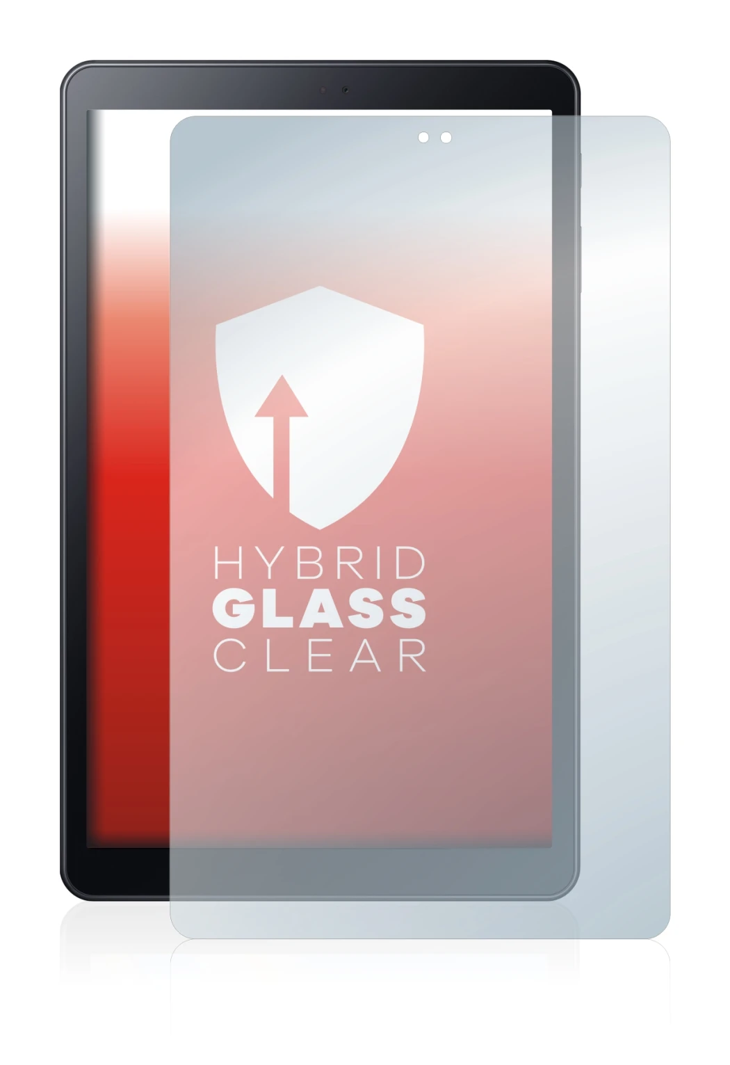 Image de l'appareil Samsung Galaxy Tab A 10.5 WiFi 2018 avec une grande variété de protections d'écran.