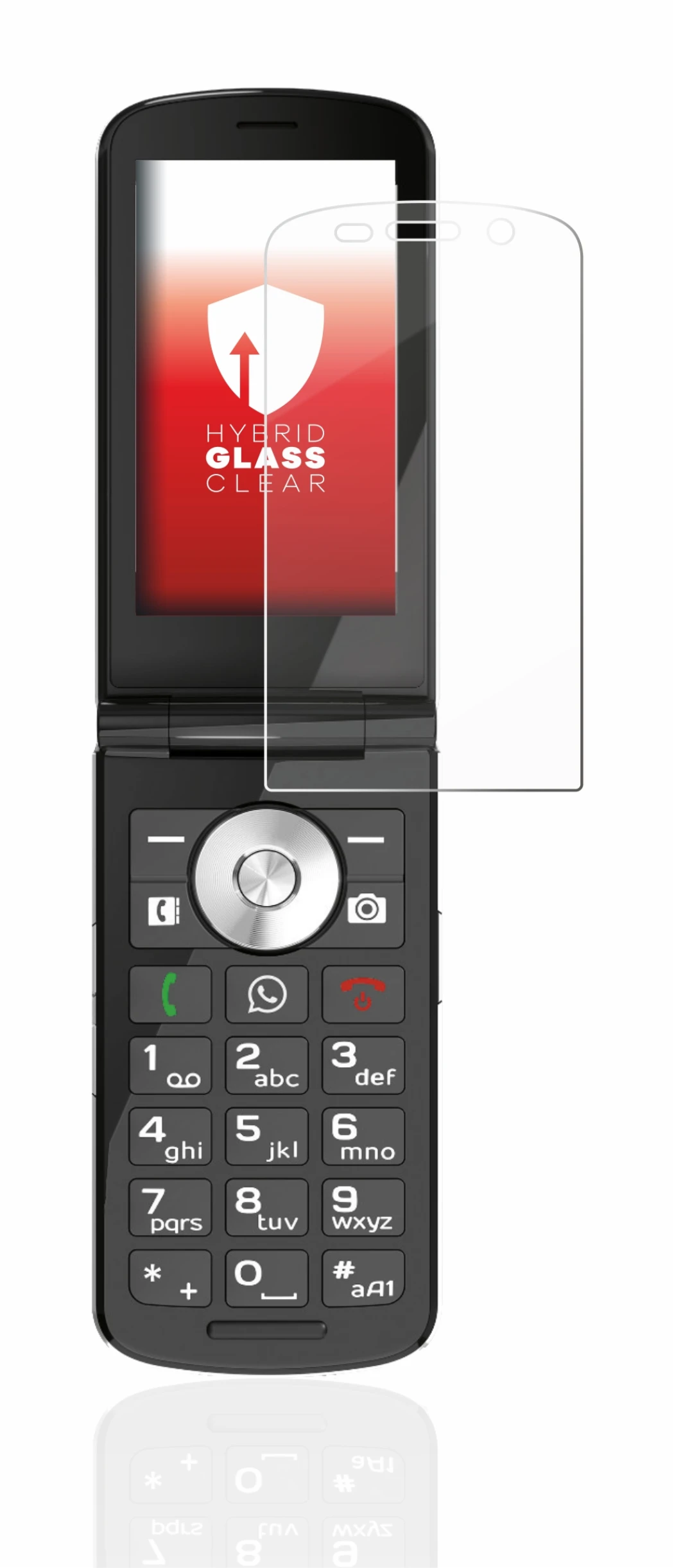 Image de l'appareil Emporia TOUCHsmart avec une grande variété de protections d'écran.