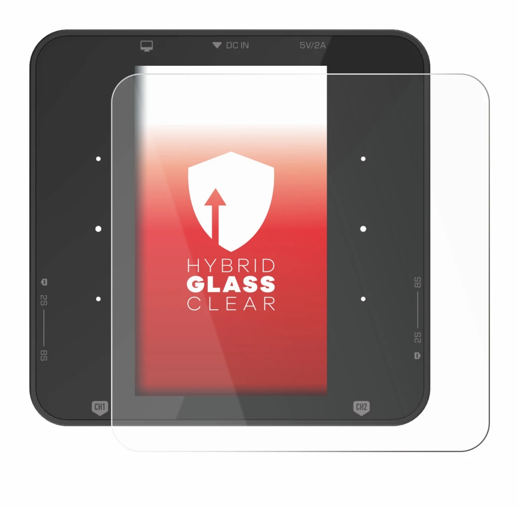 Image de l'appareil ISDT P30 avec une grande variété de protections d'écran.