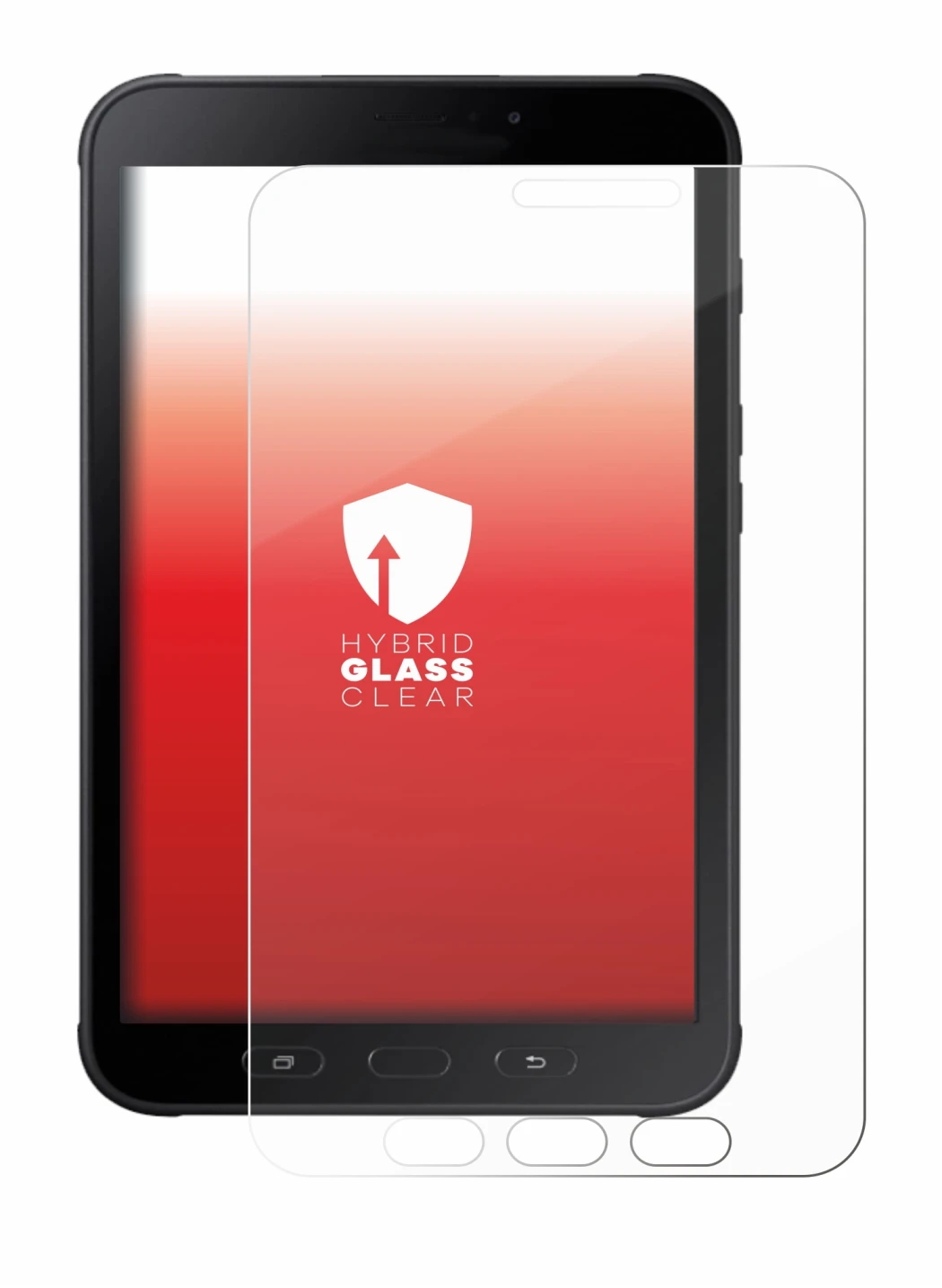 Image de l'appareil Samsung Galaxy Tab Active 2 SM-T395 avec une grande variété de protections d'écran.