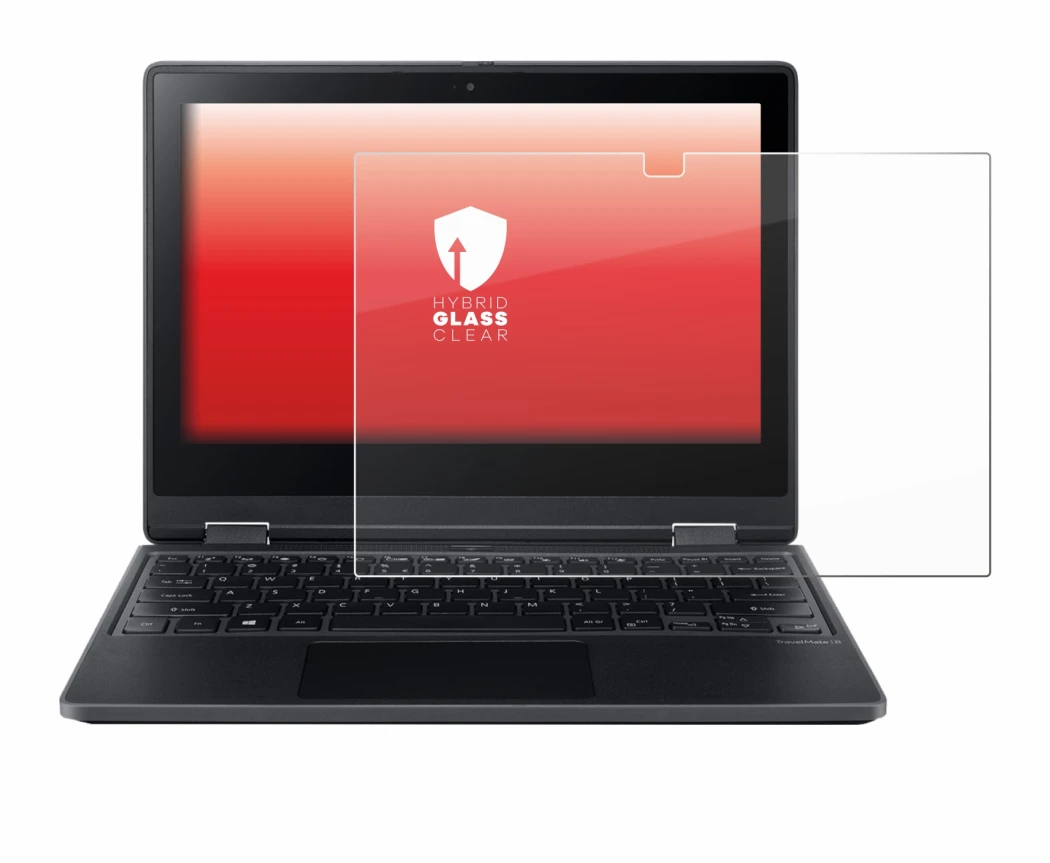 Image de l'appareil Acer TravelMate Spin B3 avec une grande variété de protections d'écran.