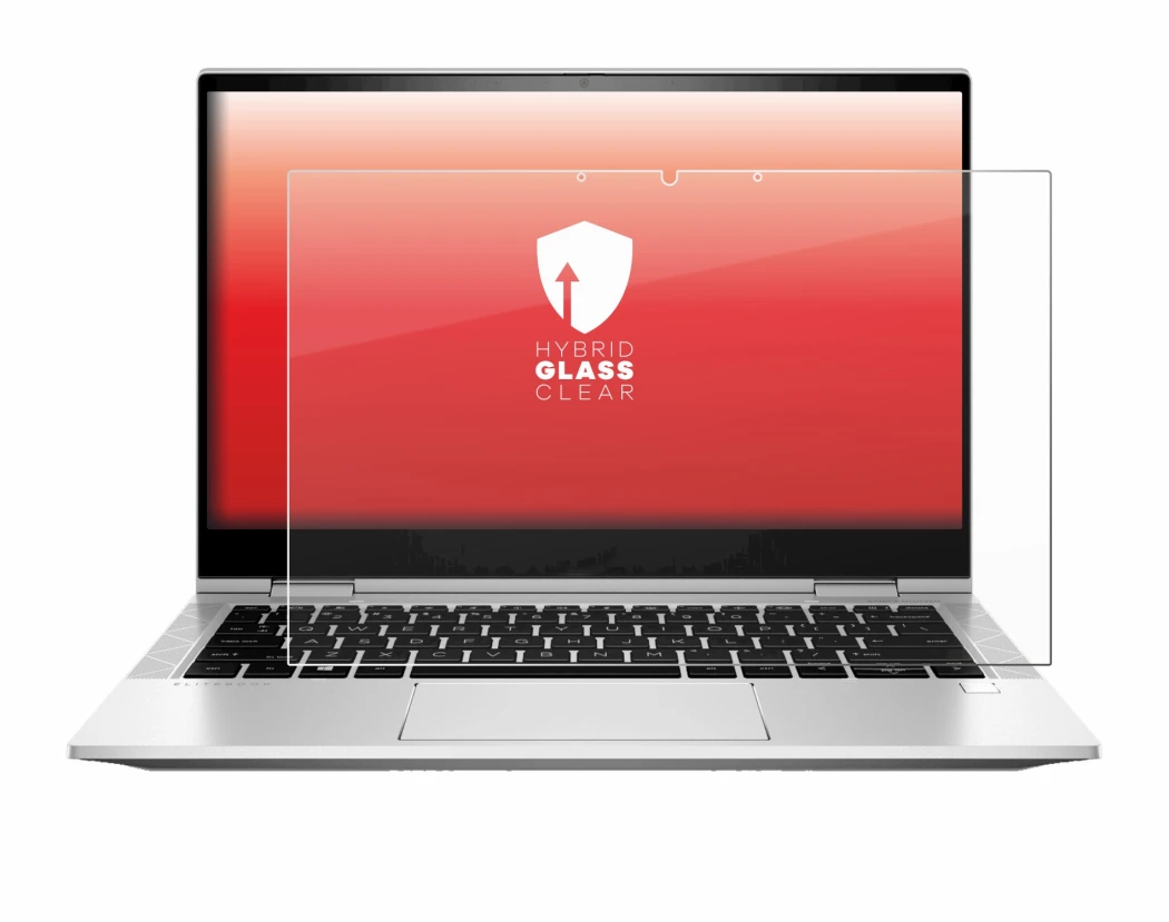 Image de l'appareil HP EliteBook x360 830 G8 avec une grande variété de protections d'écran.