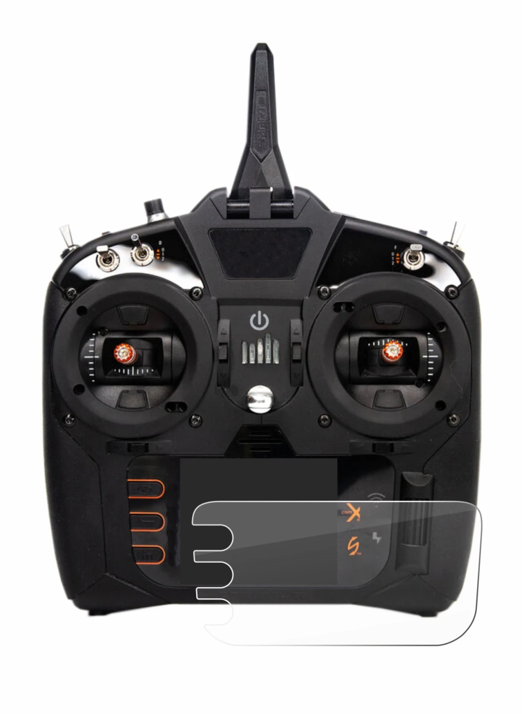 Image de l'appareil Spektrum NX8 avec une grande variété de protections d'écran.