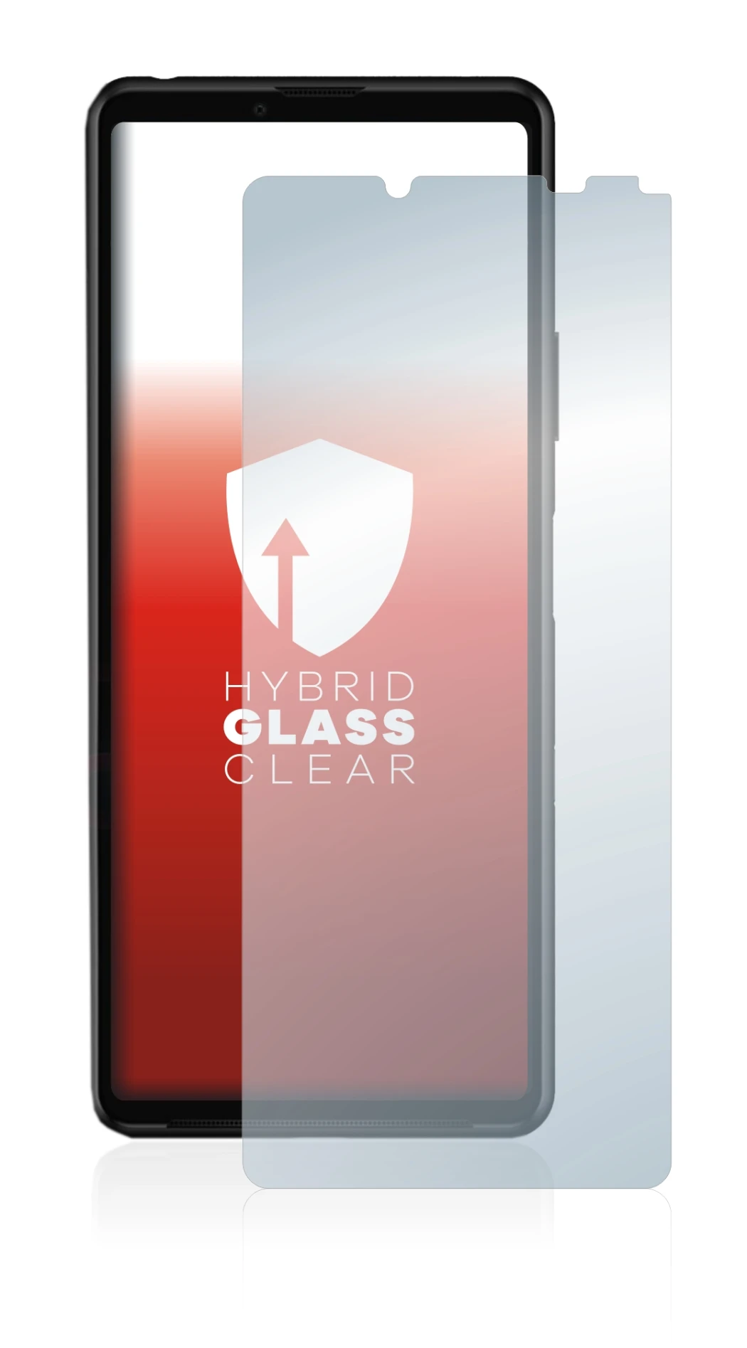 Image de l'appareil Sony Xperia 10 III avec une grande variété de protections d'écran.