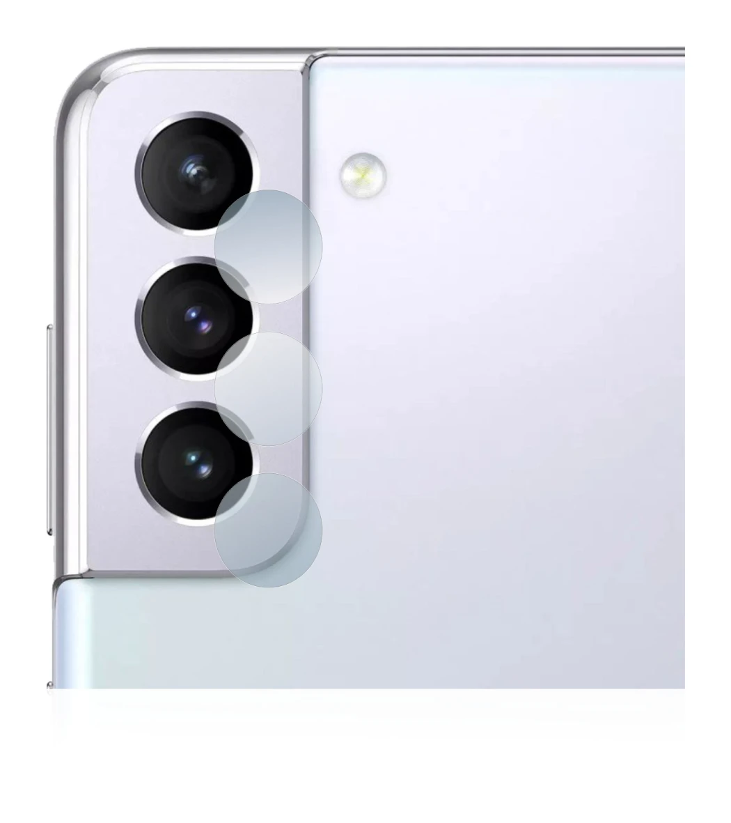 Image de l'appareil Samsung Galaxy S21 (Caméra UNIQUEMENT) avec une grande variété de protections d'écran.