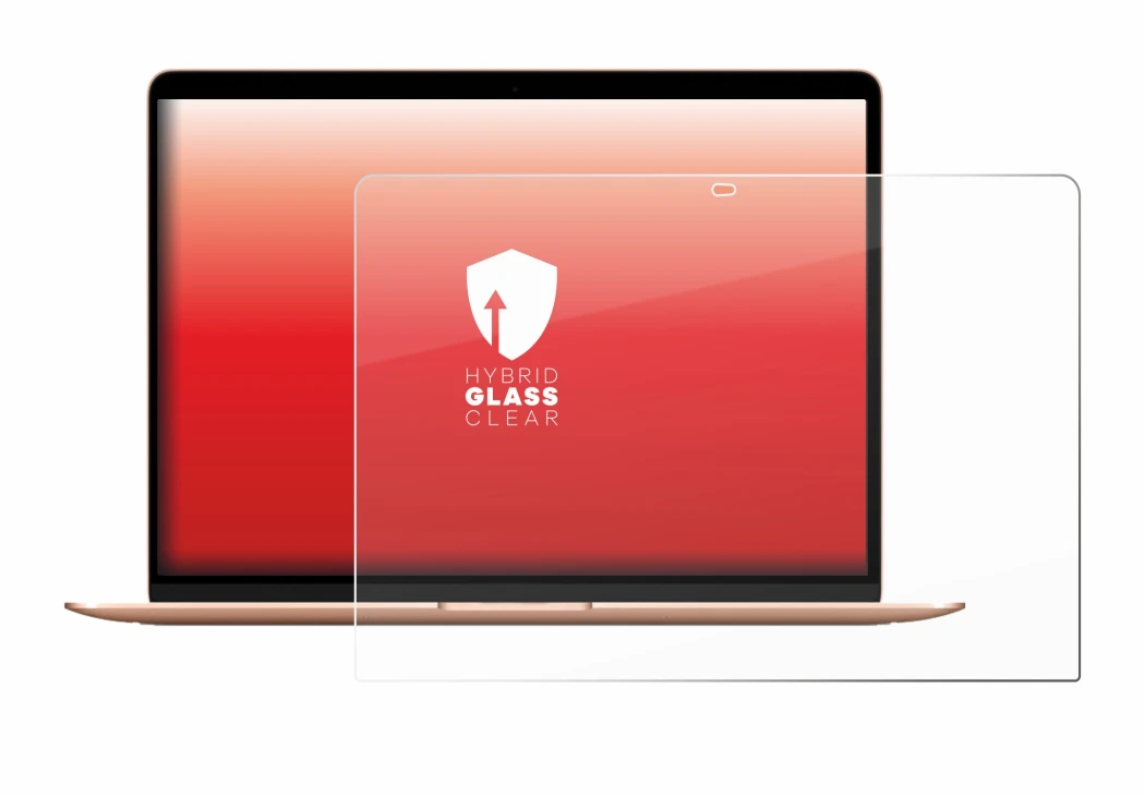 Image de l'appareil Apple MacBook Air M1 2020 avec une grande variété de protections d'écran.