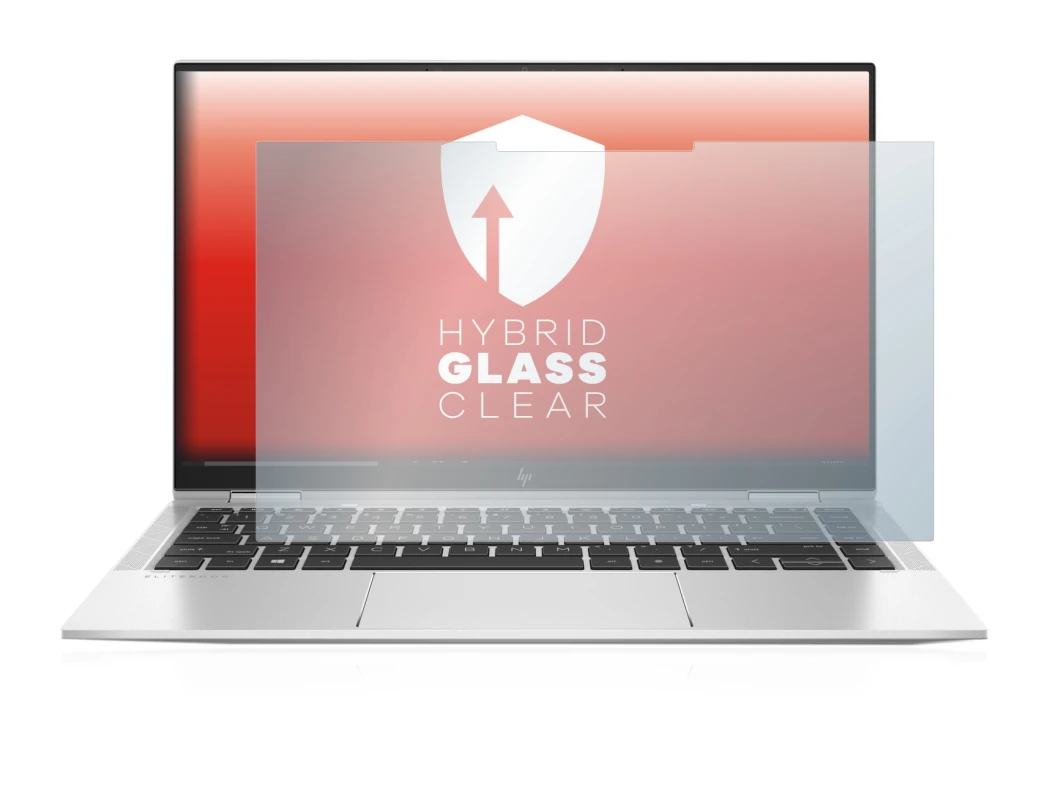 Image de l'appareil HP Elitebook x360 1040 G7 avec une grande variété de protections d'écran.