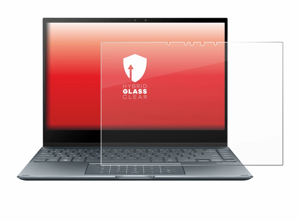 Image de l'appareil ASUS ZenBook Flip 13 UX363EA avec une grande variété de protections d'écran.