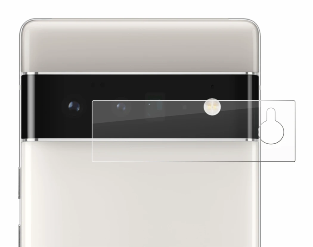 Image de l'appareil Google Pixel 6 Pro (Caméra UNIQUEMENT) avec une grande variété de protections d'écran.