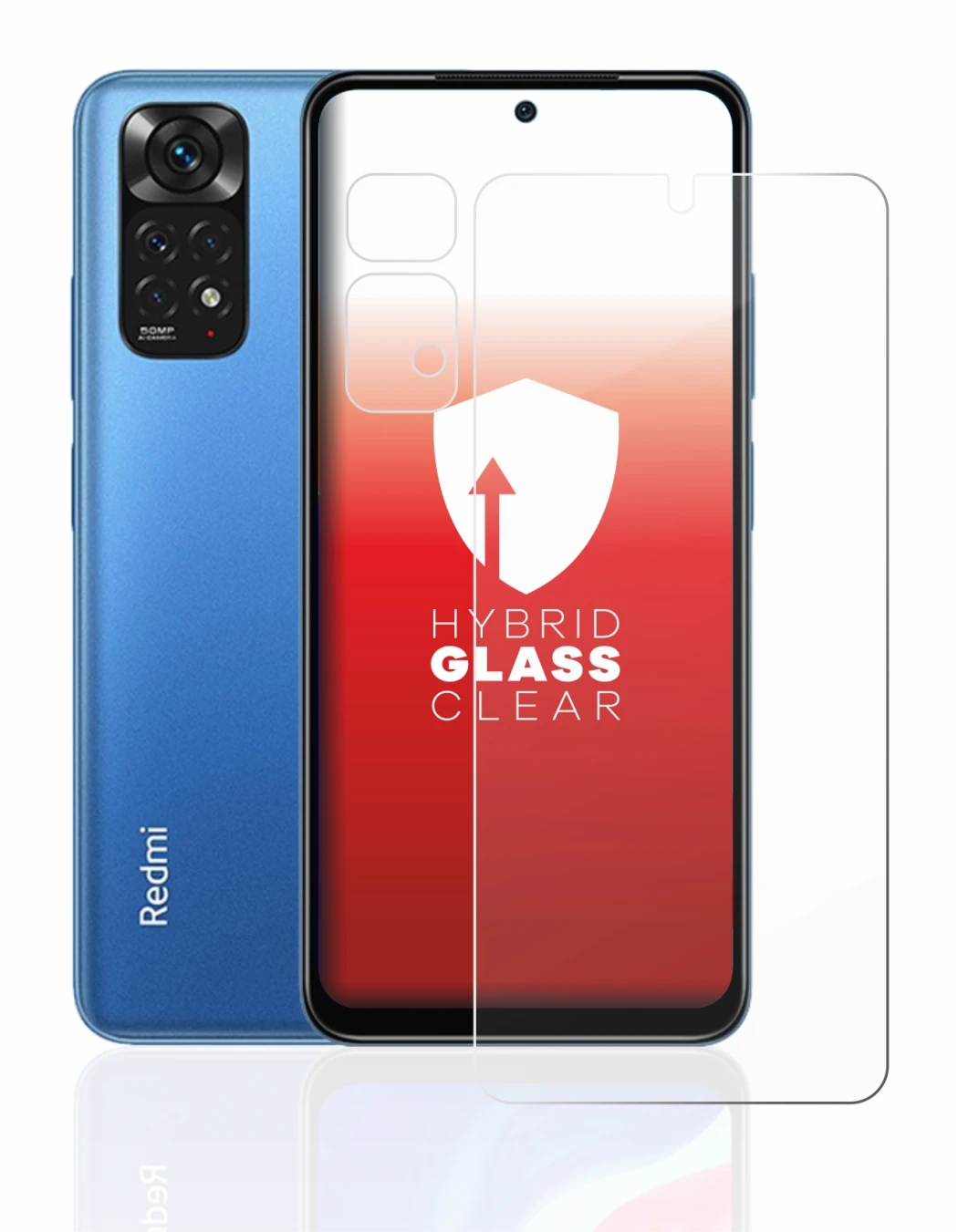 Image de l'appareil Xiaomi Redmi Note 11 (Avant+Caméra) avec une grande variété de protections d'écran.
