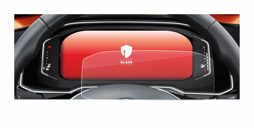 Image de l'appareil Volkswagen Polo 6 Digital Cockpit Pro avec une grande variété de protections d'écran.