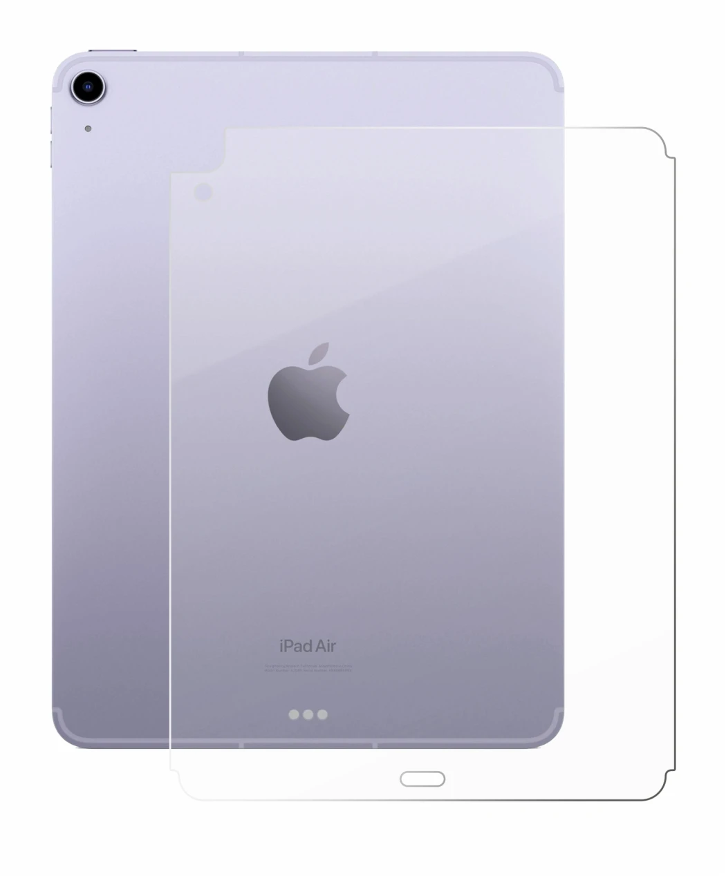 Image de l'appareil Apple iPad Air 5 WiFi 2022 (Arrière, 5ème Gen.) avec une grande variété de protections d'écran.