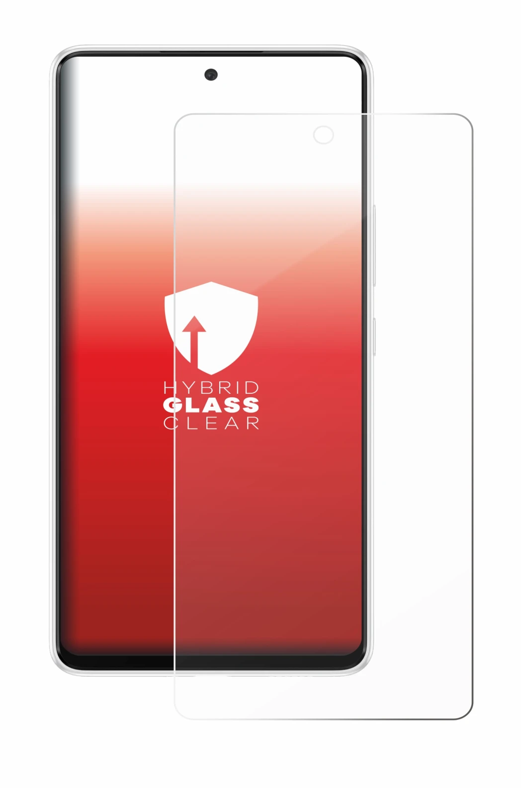 Image de l'appareil Samsung Galaxy A53 5G avec une grande variété de protections d'écran.