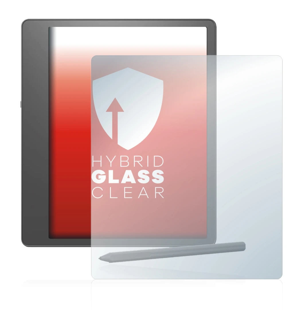 Image de l'appareil Amazon Kindle Scribe avec une grande variété de protections d'écran.