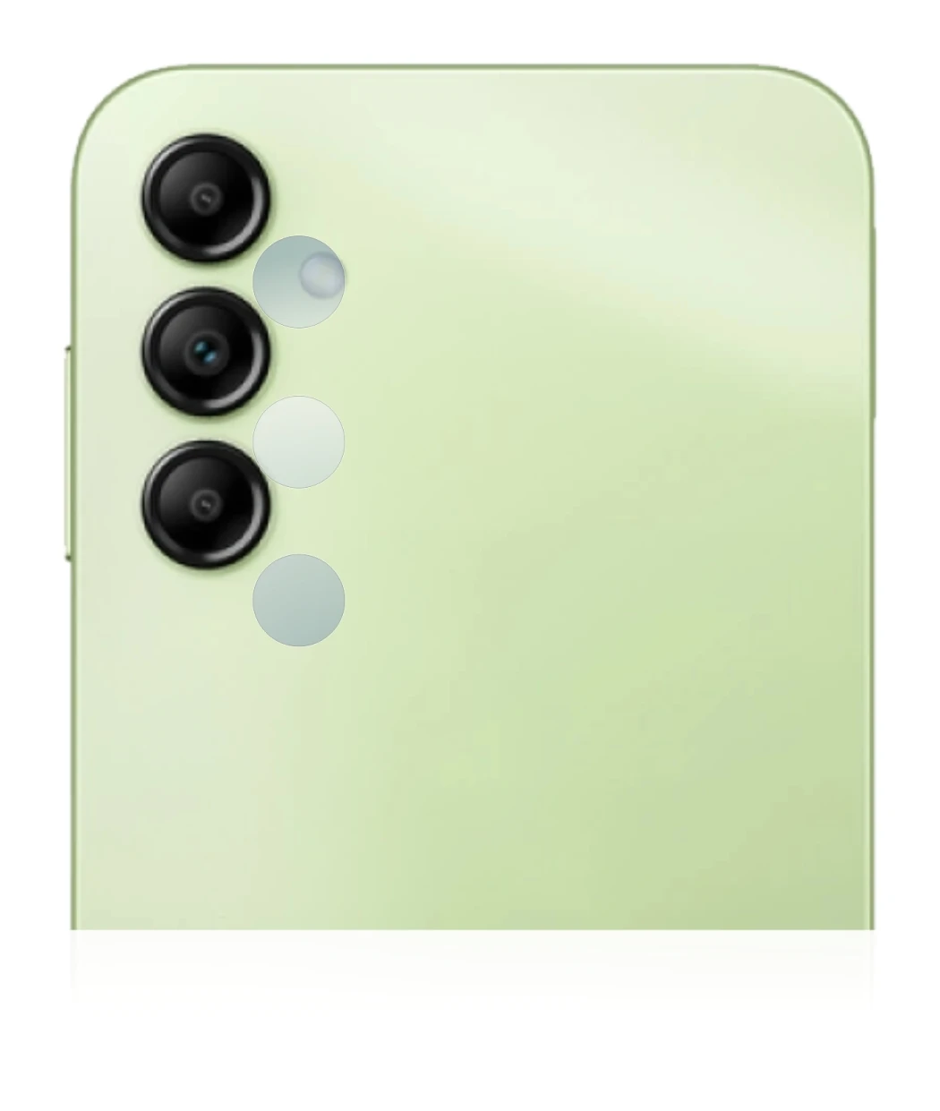 Image de l'appareil Samsung Galaxy A14 5G (Caméra UNIQUEMENT) avec une grande variété de protections d'écran.