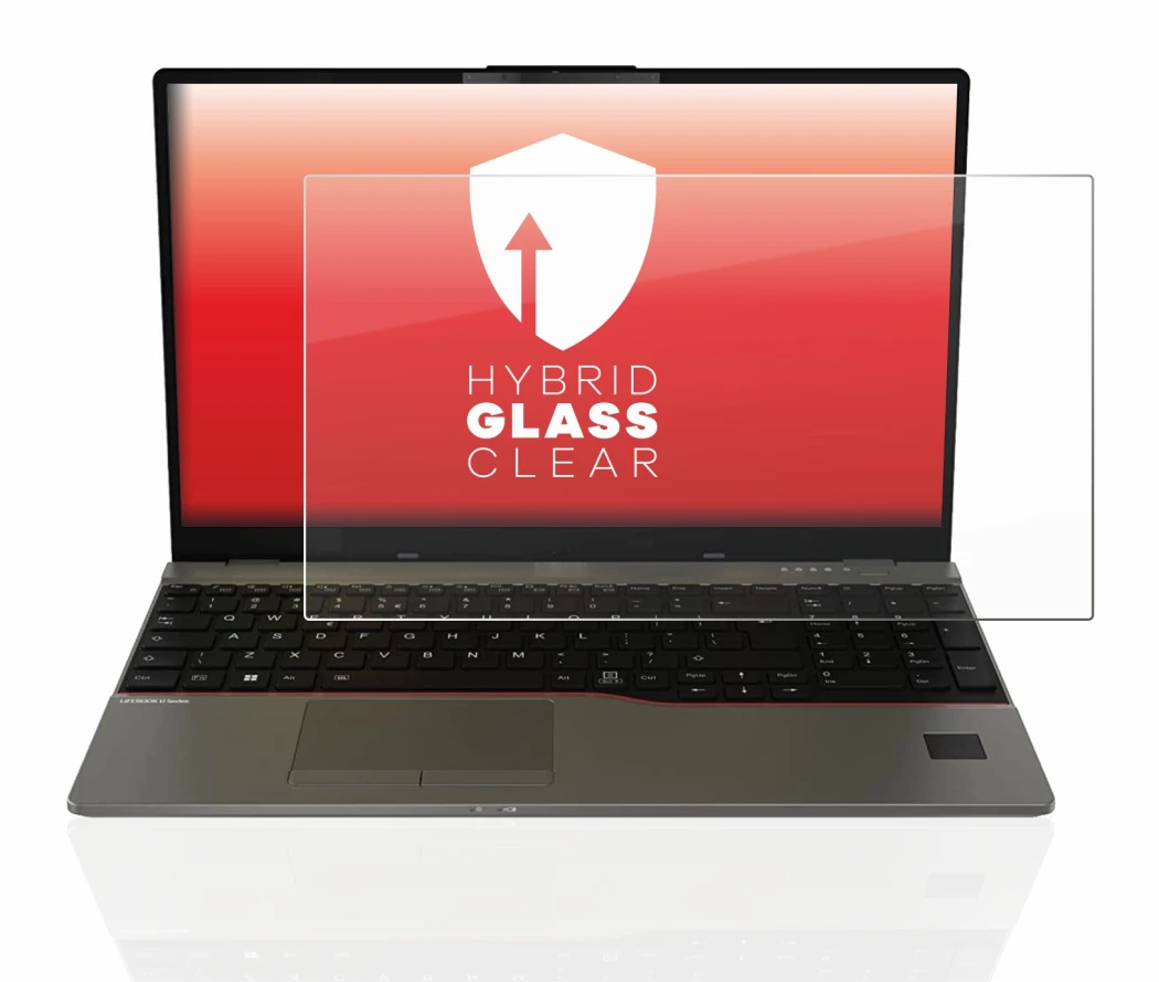 Image de l'appareil Fujitsu Lifebook U7512 avec une grande variété de protections d'écran.