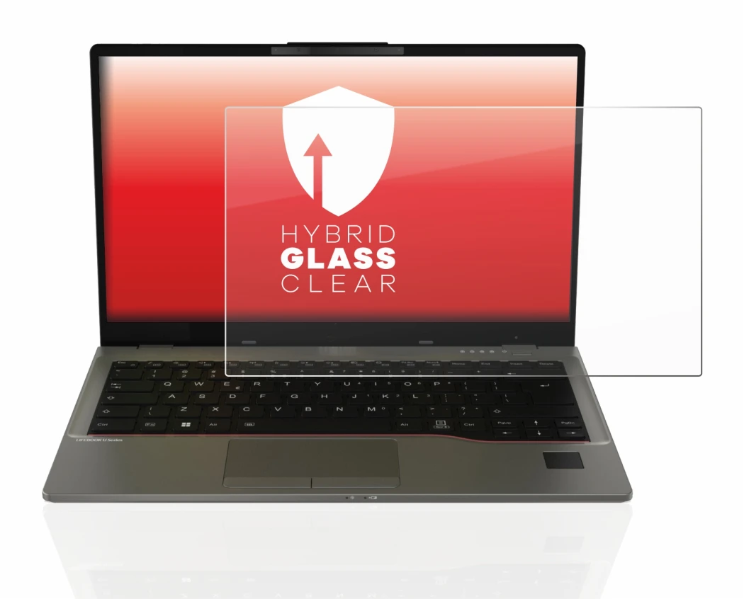 Image de l'appareil Fujitsu Lifebook U7412 avec une grande variété de protections d'écran.