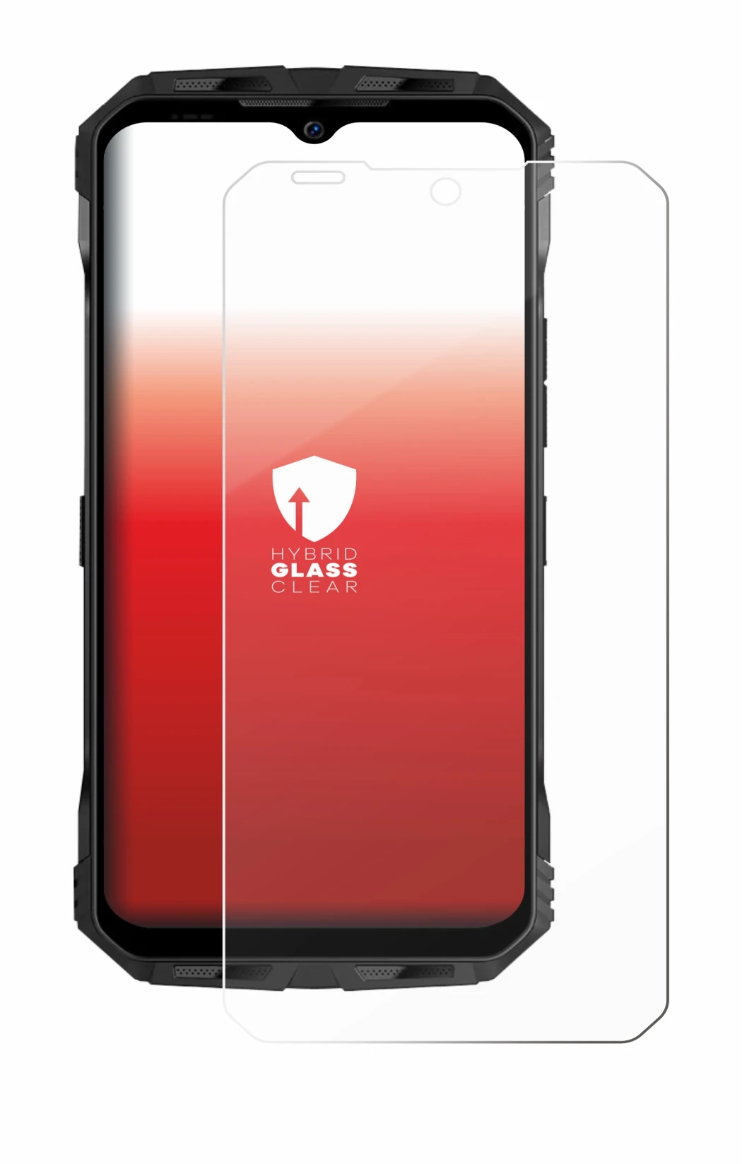 Image de l'appareil Doogee V Max avec une grande variété de protections d'écran.