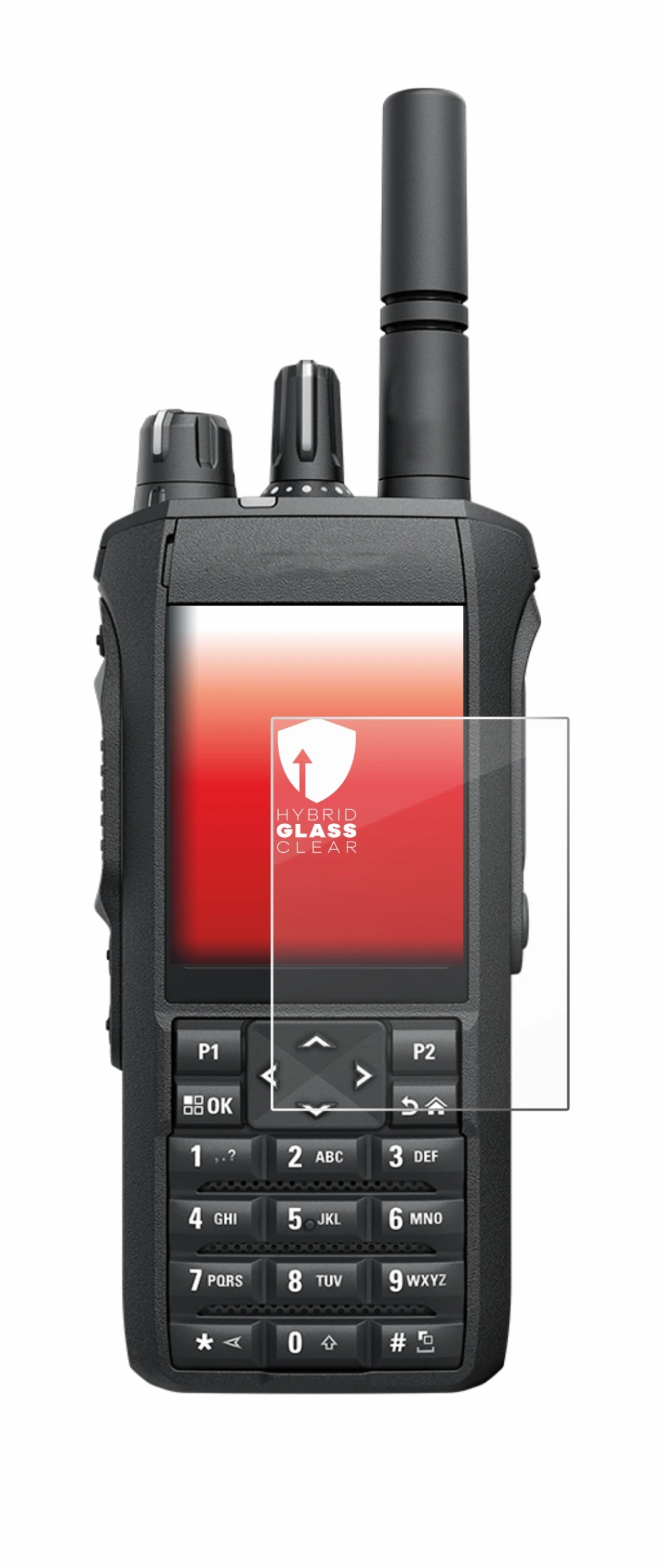 Image de l'appareil Motorola Mototrbo R7 avec une grande variété de protections d'écran.