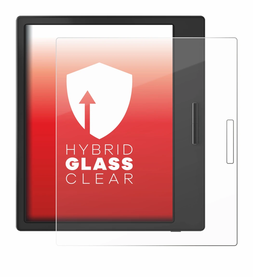 Image de l'appareil Boox Page avec une grande variété de protections d'écran.