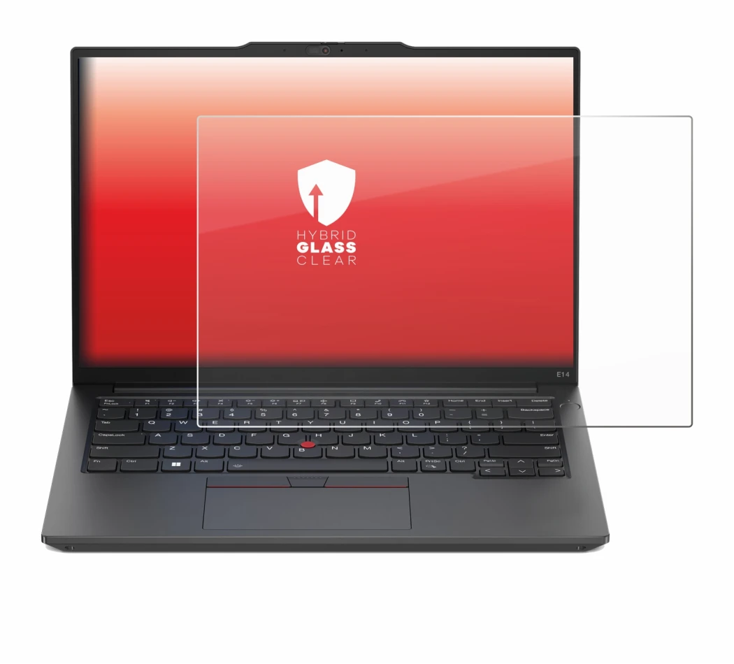 Image de l'appareil Lenovo ThinkPad E14 Gen 5 avec une grande variété de protections d'écran.