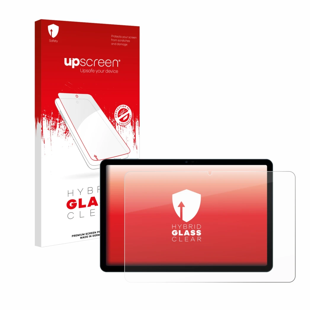 Face avant d’un emballage produit avec le logo de la marque upscreen. À côté, l’appareil Doogee T30 Pro est représenté avec la