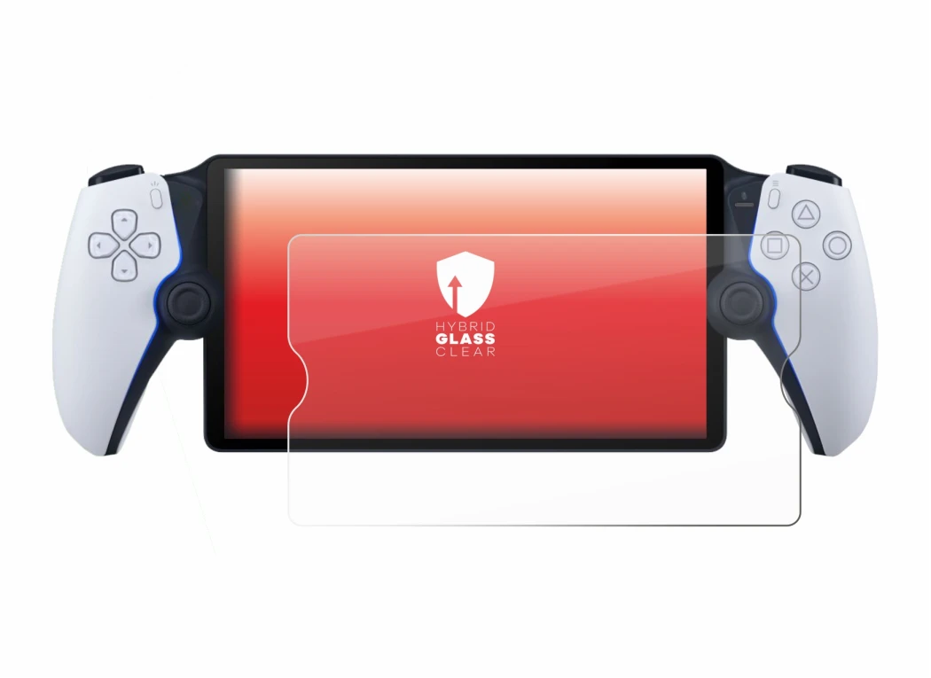 Image de l'appareil Sony Playstation Portal avec une grande variété de protections d'écran.