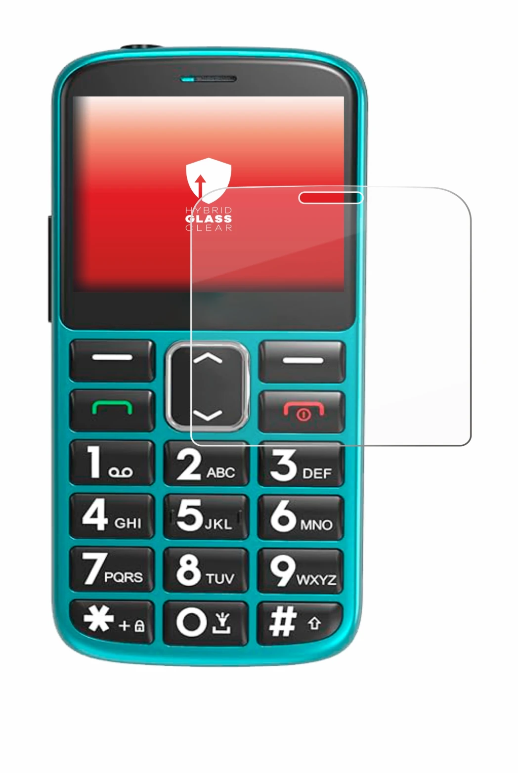 Image de l'appareil Uleway Seniorenhandy avec une grande variété de protections d'écran.