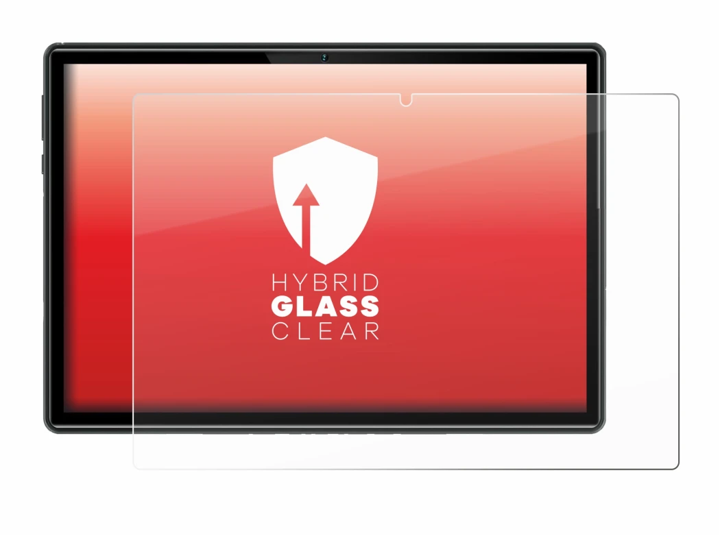 Image de l'appareil Doogee U10 avec une grande variété de protections d'écran.