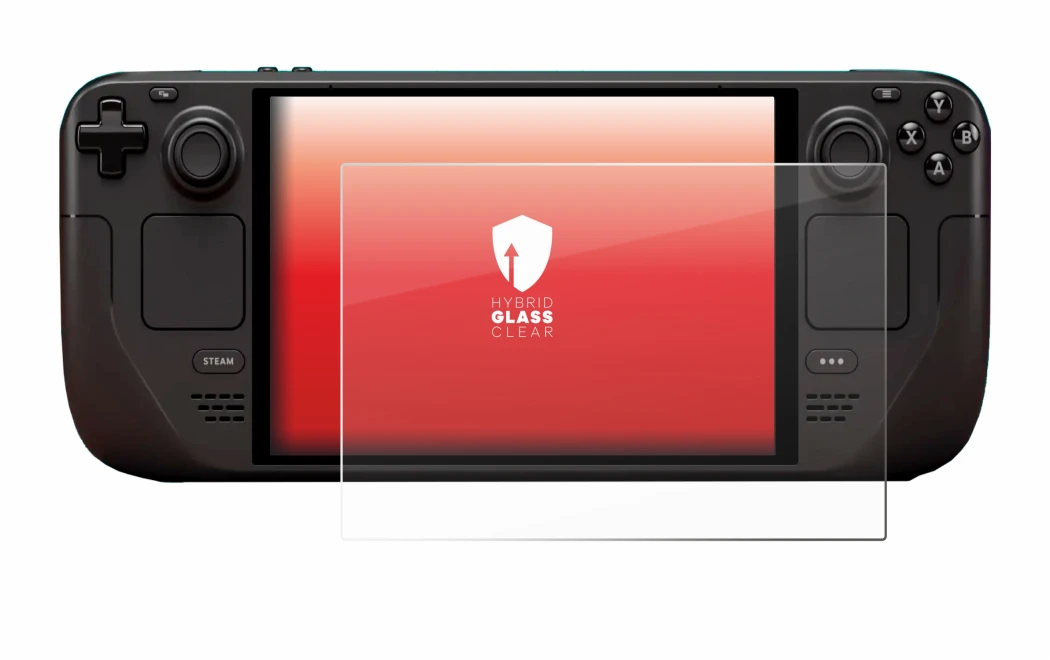 Image de l'appareil Valve Steam Deck OLED avec une grande variété de protections d'écran.