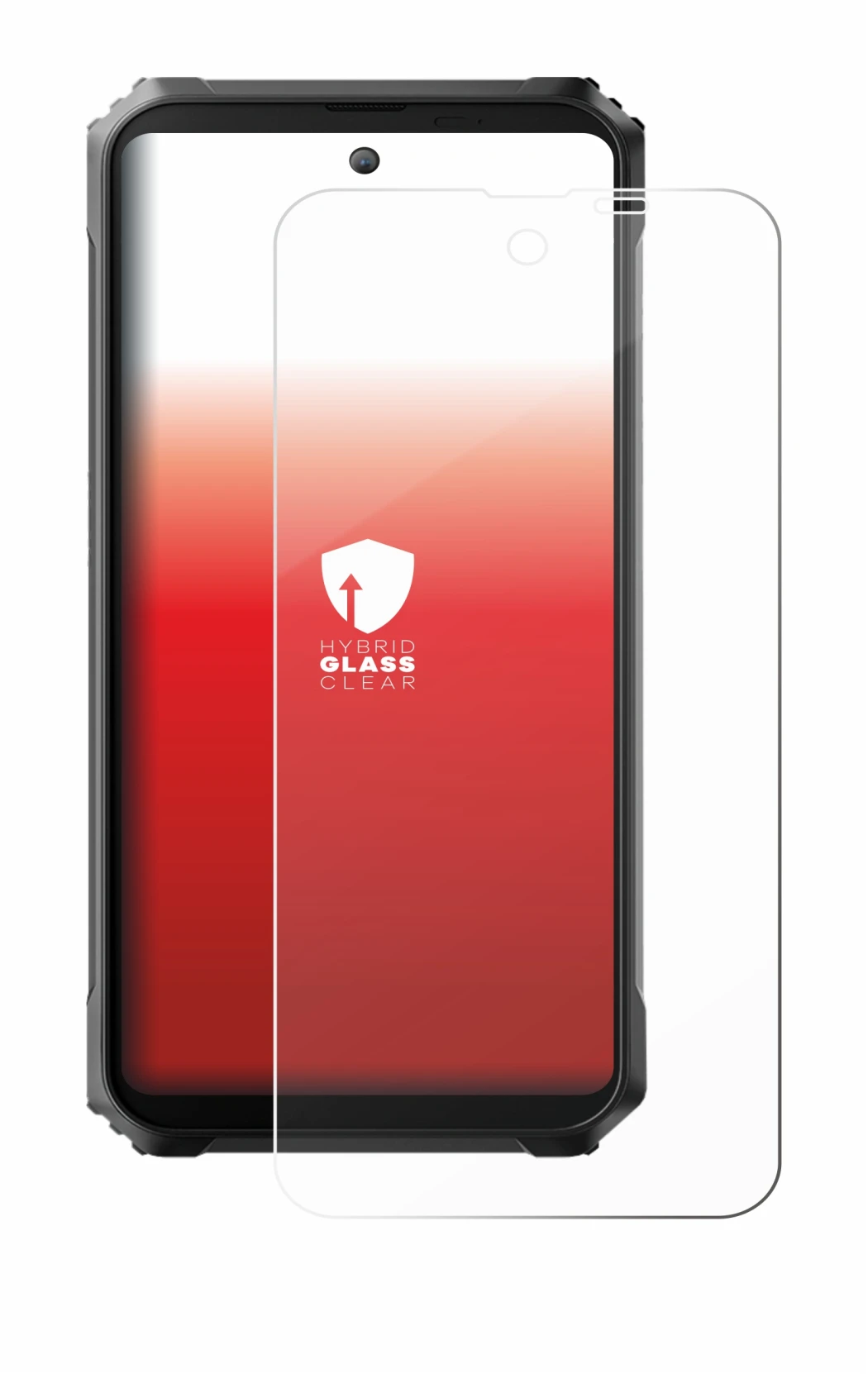 Image de l'appareil Blackview BL8000 5G avec une grande variété de protections d'écran.