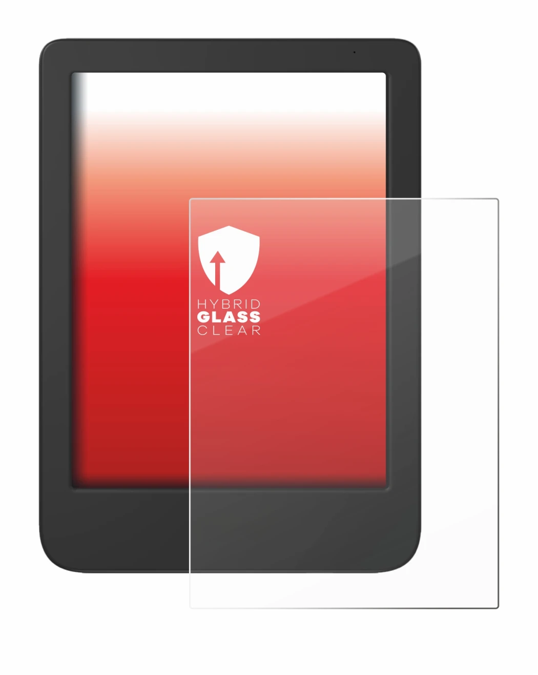 Image de l'appareil Tolino Shine 5 2024 avec une grande variété de protections d'écran.