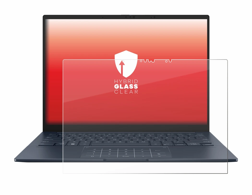 Image de l'appareil ASUS ZenBook 14 OLED UX3405 Touch avec une grande variété de protections d'écran.