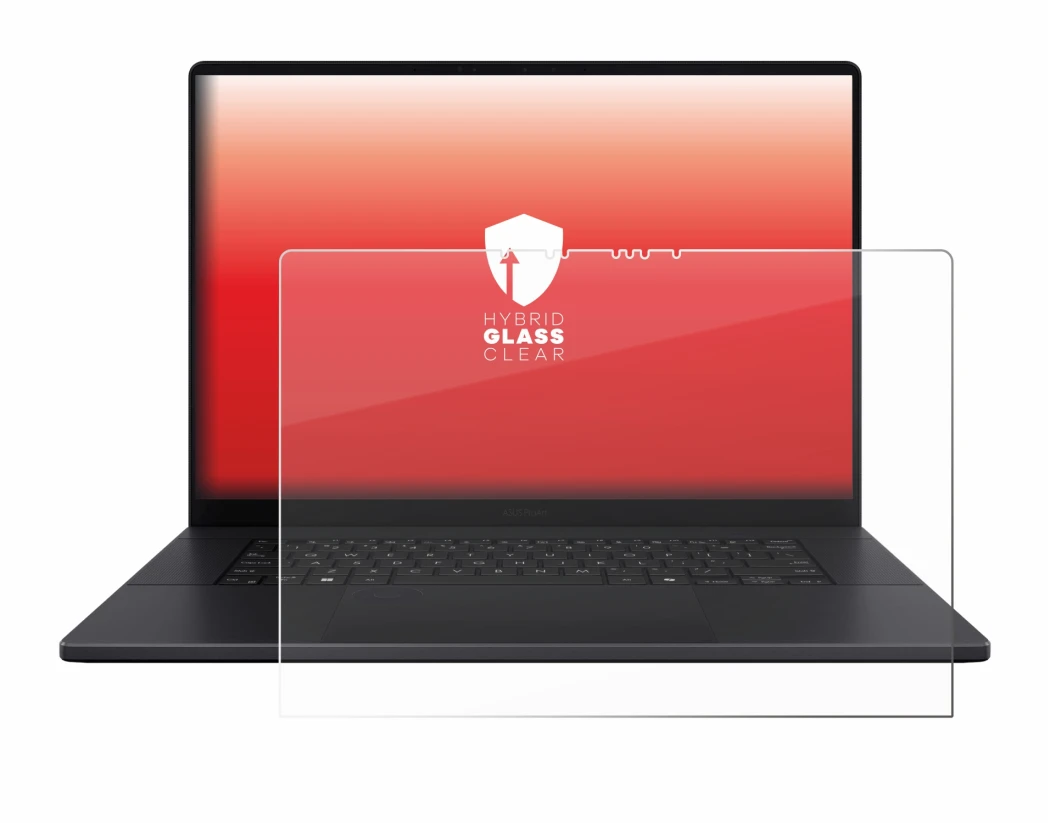 Image de l'appareil ASUS ProArt P16 avec une grande variété de protections d'écran.