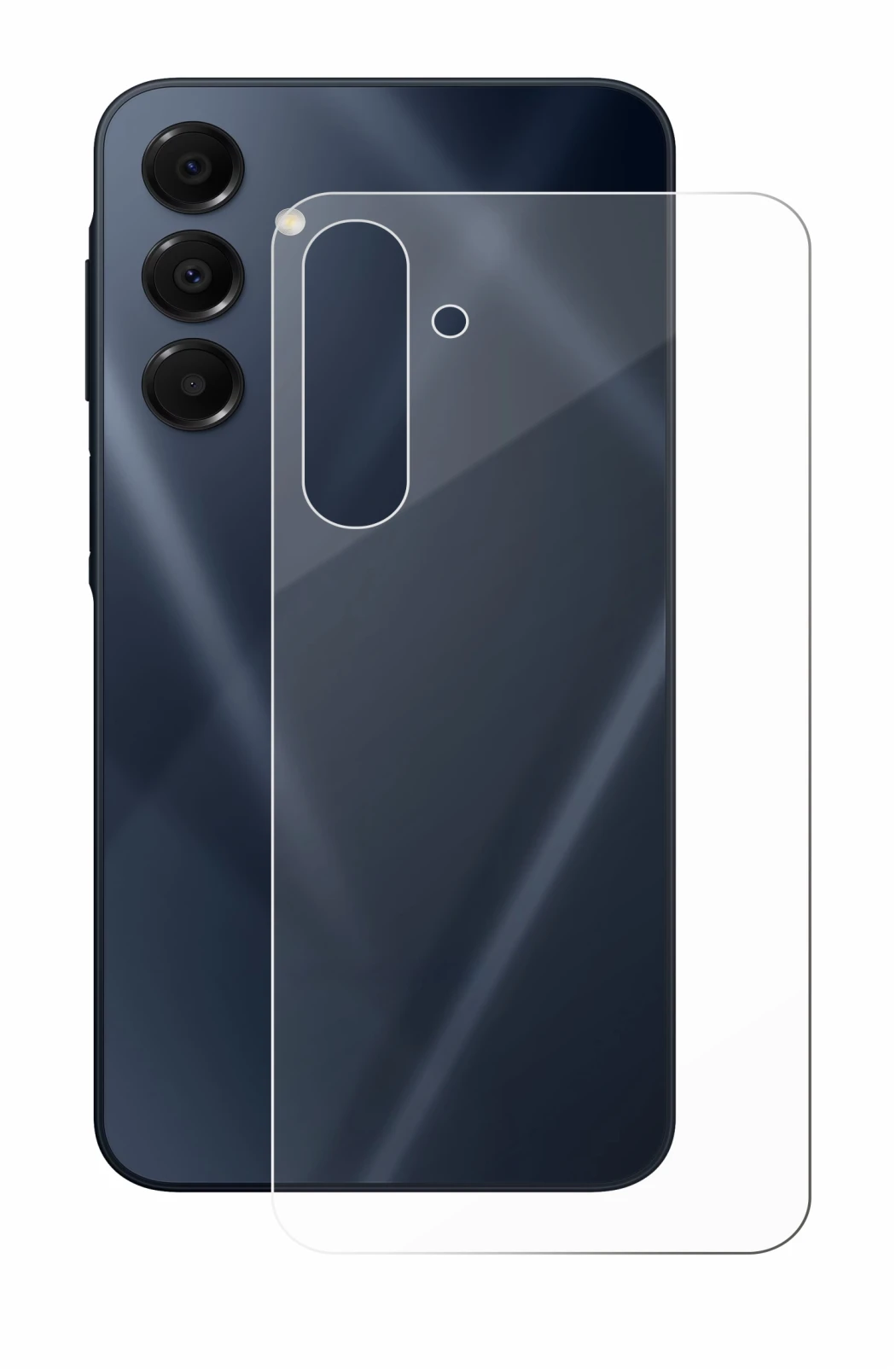 Image de l'appareil Samsung Galaxy A16 5G (Arrière) avec une grande variété de protections d'écran.