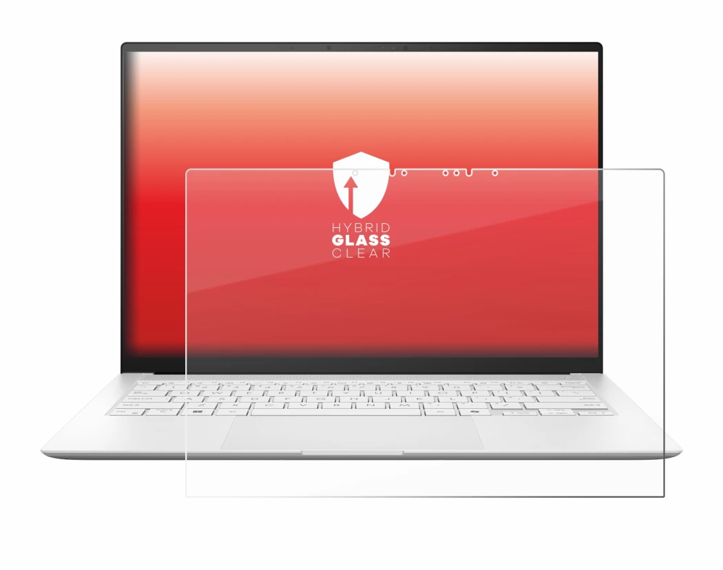 Image de l'appareil ASUS ZenBook S 14 UX5406 avec une grande variété de protections d'écran.