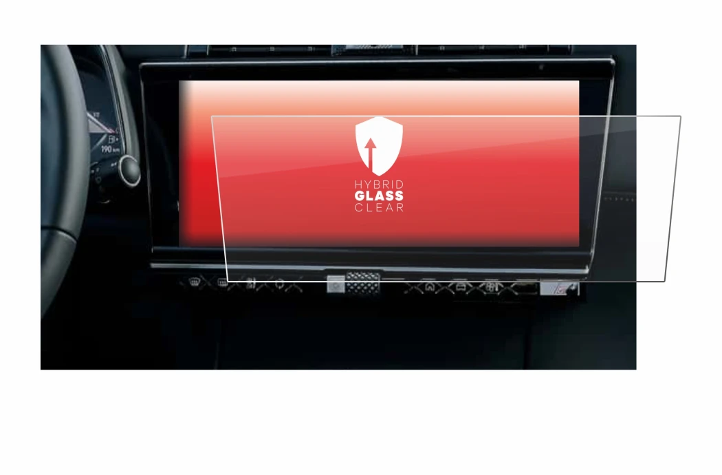 Image de l'appareil DS 7 Facelift (2024) avec une grande variété de protections d'écran.